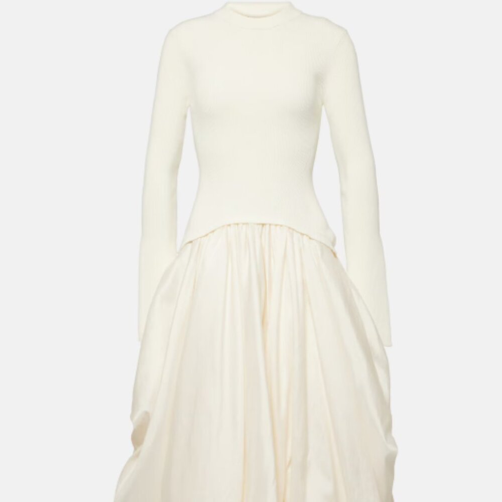 Simkhai Kenlie taffeta-trimmed midi dress